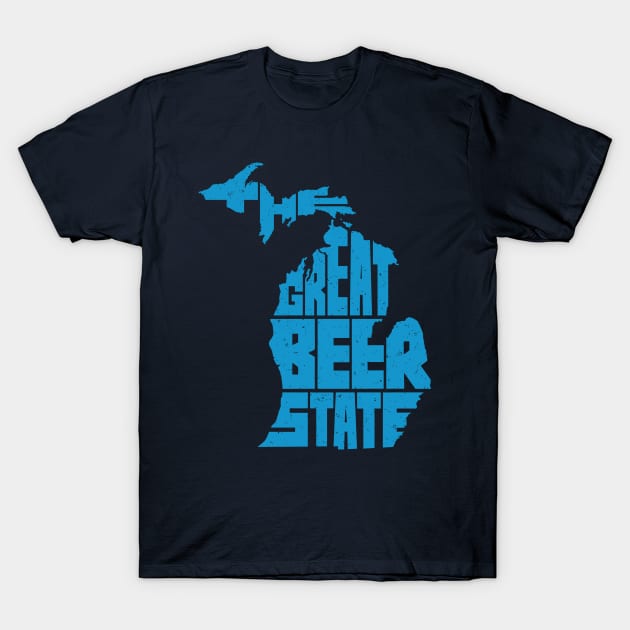 Michigan: The Great Beer State T-Shirt by popgorn